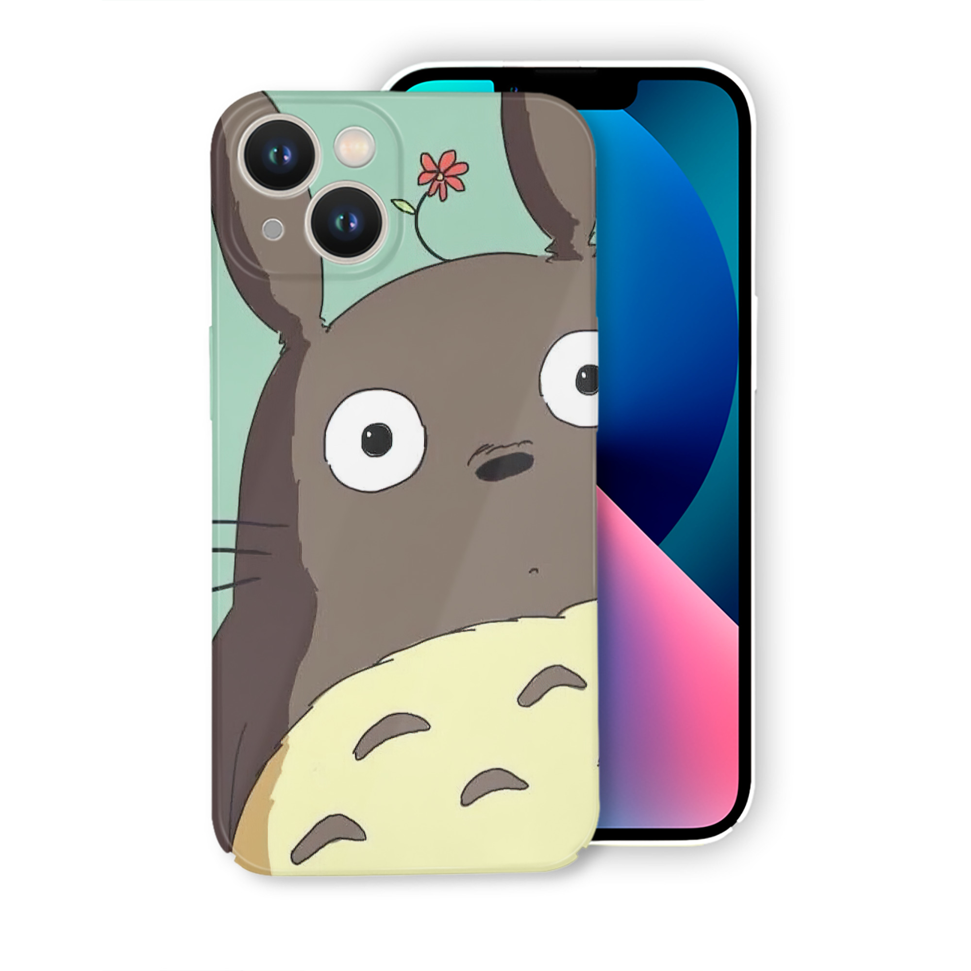 （画像用） となりのトトロ 草壁メイ 草壁サツキ My Neighbor Totoro Satsuki Kusakabe Mei Kusakabe 【iPhone 14シリーズ対応】ハードケース